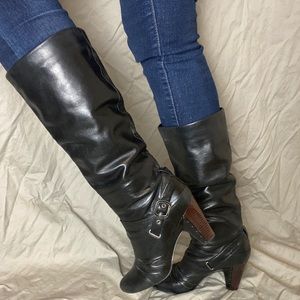 Frye Leather Scrunch Boots Sz 9